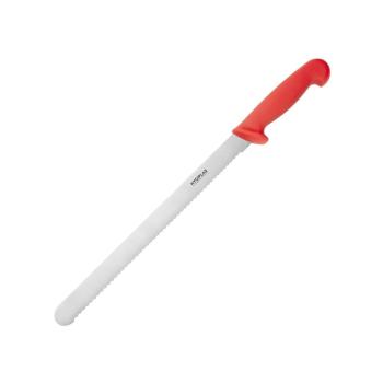 Couteau dentelé - Rouge - acier inoxydable - Hygiplas