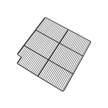Grille droite - Noir - Acier peint par poudrage - Polar