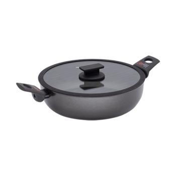 Hapjespan - Ø 28 CM - 4.2 L - Anti-Aanbak - Zwart - Accademia Mugnano