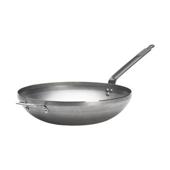 Poêle wok - Ø 40 CM - Tôle d'acier - De Buyer