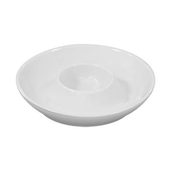 Eierdopje Vaste Schotel - Ø 10.5 CM - Wit - Porselein - Emga