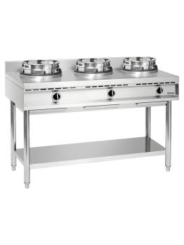 Cuisinière à gaz Wok - 3 Brûleurs - Bartscher - 1053103