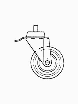 Roue - 700 Line - Freinée - Acier inoxydable - Diamant - A77/1RF