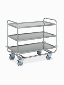 Chariot de service - 3 niveaux - Inox - Diamant - CS3/100S
