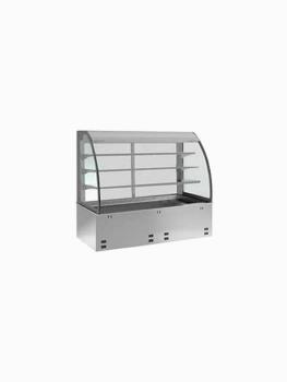 Gesloten uitstal vitrine - Kuipelement - 3 Niveaus - Gekoeld - Geventileerd - Diamond - DPA/RVF312-S