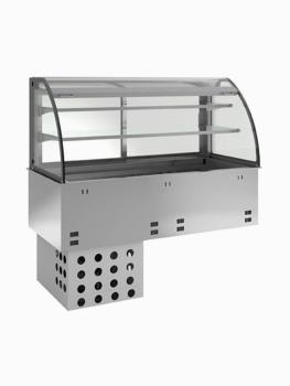 Gesloten uitstal vitrine - Kuipelement - 2 Niveaus - Gekoeld - Geventileerd - Diamond - DPA/TVA215