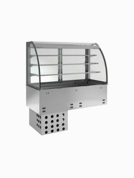 Elément haut - Vitrine fermée - 3 Niveaux - Réfrigérée - Ventilée - 3 x 1/1 GN - Diamant - DPA/TVF312