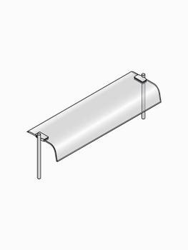 Bovenstructuur - Met gebogen ruit - 144 x 36 x 40 CM - Diamond - DPA/V115