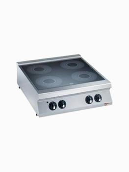 Cuisinière - Ligne 2200 - Vitocéramique - 4 zones de cuisson - 80 CM - Diamant - E22/4VC8T-N-