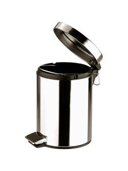 Poubelle à pédale - H 27 CM - 0,73 KG - Ø17 CM - inox - 3 L - 861600