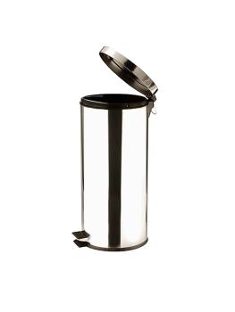 Poubelle à pédale - H 65 CM - 3,6 KG - Ø29 CM - inox - 30 Litre - 861603