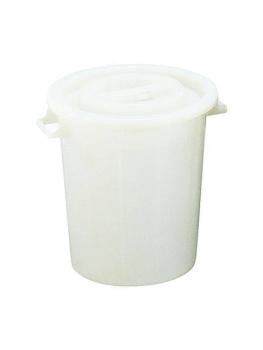 Conteneur alimentaire - H 64 CM - 5 KG - Ø46.5 CM - polyéthylène - Blanc - 75 Litre - Standard - 956002