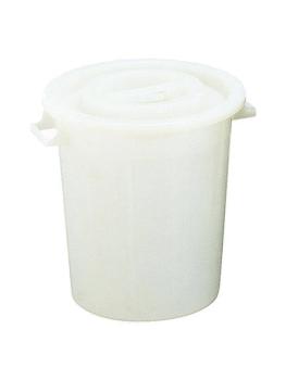 Conteneur alimentaire - H 75 CM - 10 KG - Ø54 CM - polyéthylène - Blanc - 120 Litre - Standard - 956003