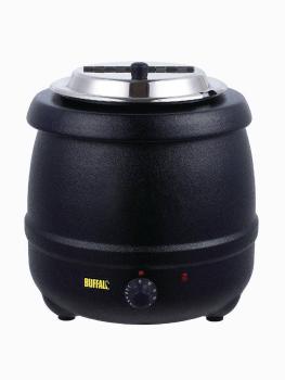 Marmite à soupe - 10 Litres - Noir - Ø 34,5 x H 36 CM - 230 V - Buffalo - L715