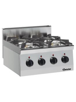 Cuisinière à gaz - 4 feux - Bartscher - 1317463