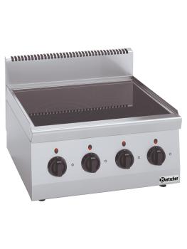 Cuisinière - 4 Foyers - Céramique - Bartscher - 131850