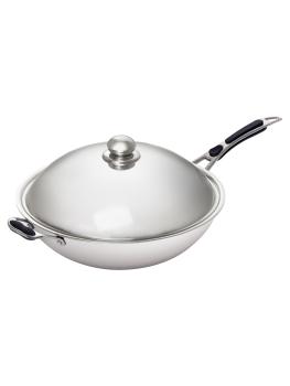 Poêle wok - Ø36 CM - inox - Bartscher - 105981