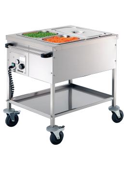Bain-Marie - 2 x 1/1 GN - H 85,5 x 65 x 82 cm - Bartscher - 200254
