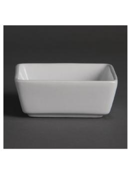 Plat Amuse - 9 CL - 12 pièces - H 3.5 x 8.5 x 8.5 CM - Porcelaine - Olympia - Y729