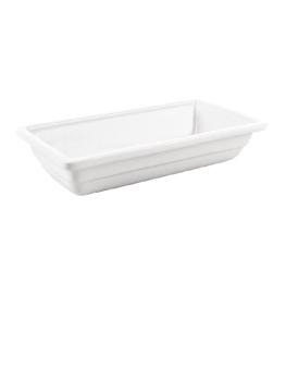Bac gastronorme - GN 1/3 - Blanc - H 6,5 x 32,5 x 18,5 CM - Porcelaine - Olympia - U810