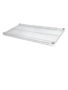 Étagère rack - 2 pièces - 122 x 61 CM - Chrome - Vogue - U893