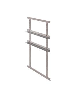 Kit rails et cadre thermobox - H 4,5 x 62 x 6 CM - Inox - Cambro - CW808