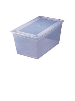Boîte alimentaire - 1/2 GN - 7,5 Litre - 4 pièces - H 15 x 32,5 x 26,5 CM - Matfer Bourgeat - CC332