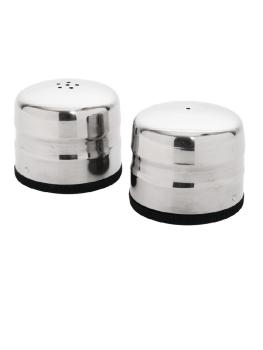 Salière et poivrière - 0,14 litre - Ø 7 x H 6 CM - acier inoxydable - Olympia - P044