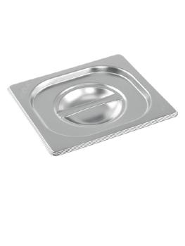 Couvercle bac gastronorme - 1/6 GN - H 3 x 17,6 x 16,2 CM - inox - Vogue - K993