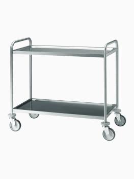 Chariot de service - 2 niveaux - inox - Diamant - CR2/100B