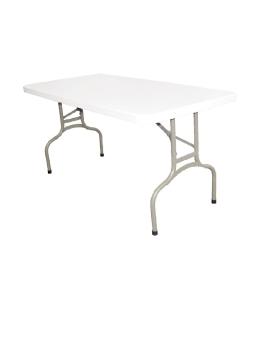 Table pliante - Rouge - H 73,7 x 152 x 75,3 CM - Polyéthylène/Acier - Bolero - U544