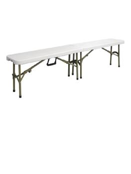 Banc - Pliable - H 44 x 182,9 x 29,5 CM - Polyéthylène/Acier - Bolero - Y817