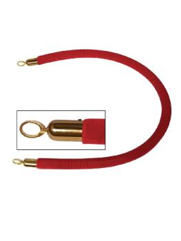 Cordon de marquage - Rouge - Ø 3,2 x 150 CM - Corde/Laiton - Bolero - W612