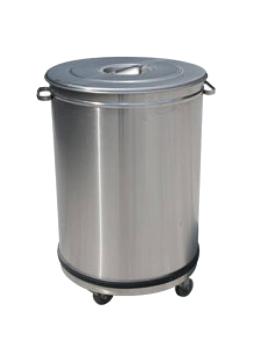 Poubelle - 95 litres - Couvercle - Roues - Diamant - PCR/105B