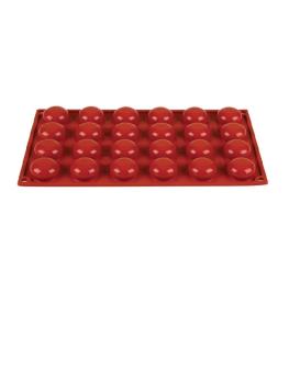 Moule à pâtisserie - 24 pomponettes - 1/3 GN - Ø 3,4 x H 1,6 CM - Silicone - Pavoni - N940