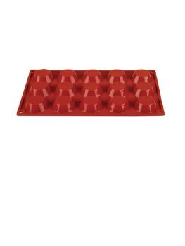 Moule à pâtisserie - 15 tartelettes - 1/3 GN - Ø 5 x H 1,5 CM - Silicone - Pavoni - N935