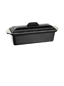 Moule à Pate - 1,3 Litre - Noir - H 9 x 31 x 10 CM - Fonte - Vogue - U559