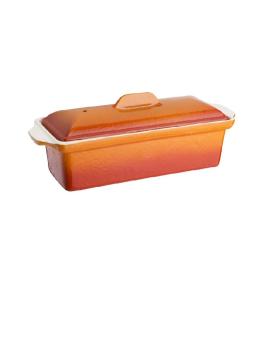 Moule à Pate - 1,3 Litre - Orange - H 11 x 34 x 10,5 CM - Fonte - Vogue - W455