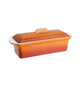 Moule à Pate - 1,7 Litre - Orange - H 12 x 34 x 10,5 CM - Fonte - Vogue - W456