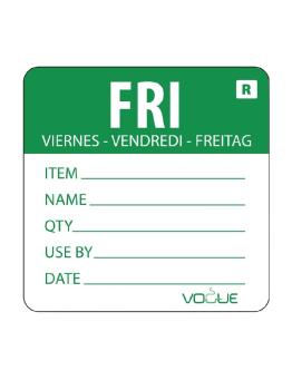 Etiquettes jour - Détachables - Friday - 500 pièces - H 4.9 x 6 CM - Vogue - L070