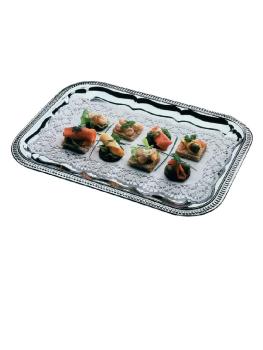 Plat de service - H 1,5 x 41 x 31 CM - Chromé - APS - T751
