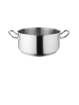 Cocotte - Basse - 4,5 Litre - Ø 24 x H 10 CM - Inox - Vogue - T149
