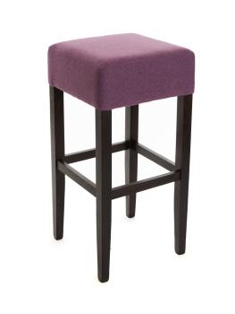 Tabouret de bar pour l'hôtellerie - Naples - Violet ancien - Tissu - G-Line