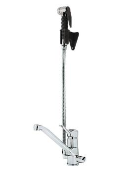 Robinet avec groupe mitigeur - Fonctionnement mono - douchette extractible - Diamond - CW5001-S