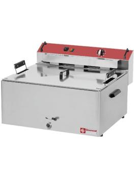 Friteuse - 30 Litres - Electrique - Robinet de vidange - Modèle de table - Diamant - F30E/D-N