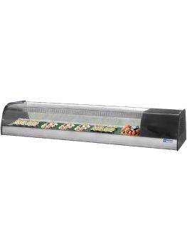 Vitrine à sushi - 138 CM - Noir - Moteur droit - Diamant - TR6-SH/R6