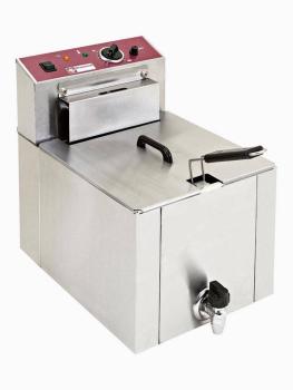 Friteuse - 12 Litres - Electrique - Vanne de vidange - Modèle de table - Diamond - F12TR/SP