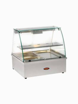 Warmvitrine - Bain-marie - Panoramische - 2x GN1/1 - VBE-211 - Diamond - VBE-211