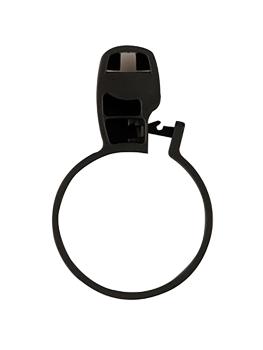 Anneau antivol porte-manteau - Ø4 CM - Noir - 514725