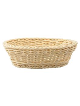 Panier - Ovale - H 8 x 26 x 19 CM - Beige - Saleen - 502824